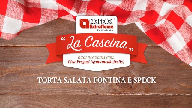 La Cascina La Nordica-Extraflame: le ricette con la cucina a legna -  torta salata fontina e speck