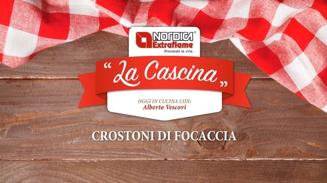 La Cascina La Nordica-Extraflame: le ricette con la cucina a legna - Crostoni di focaccia